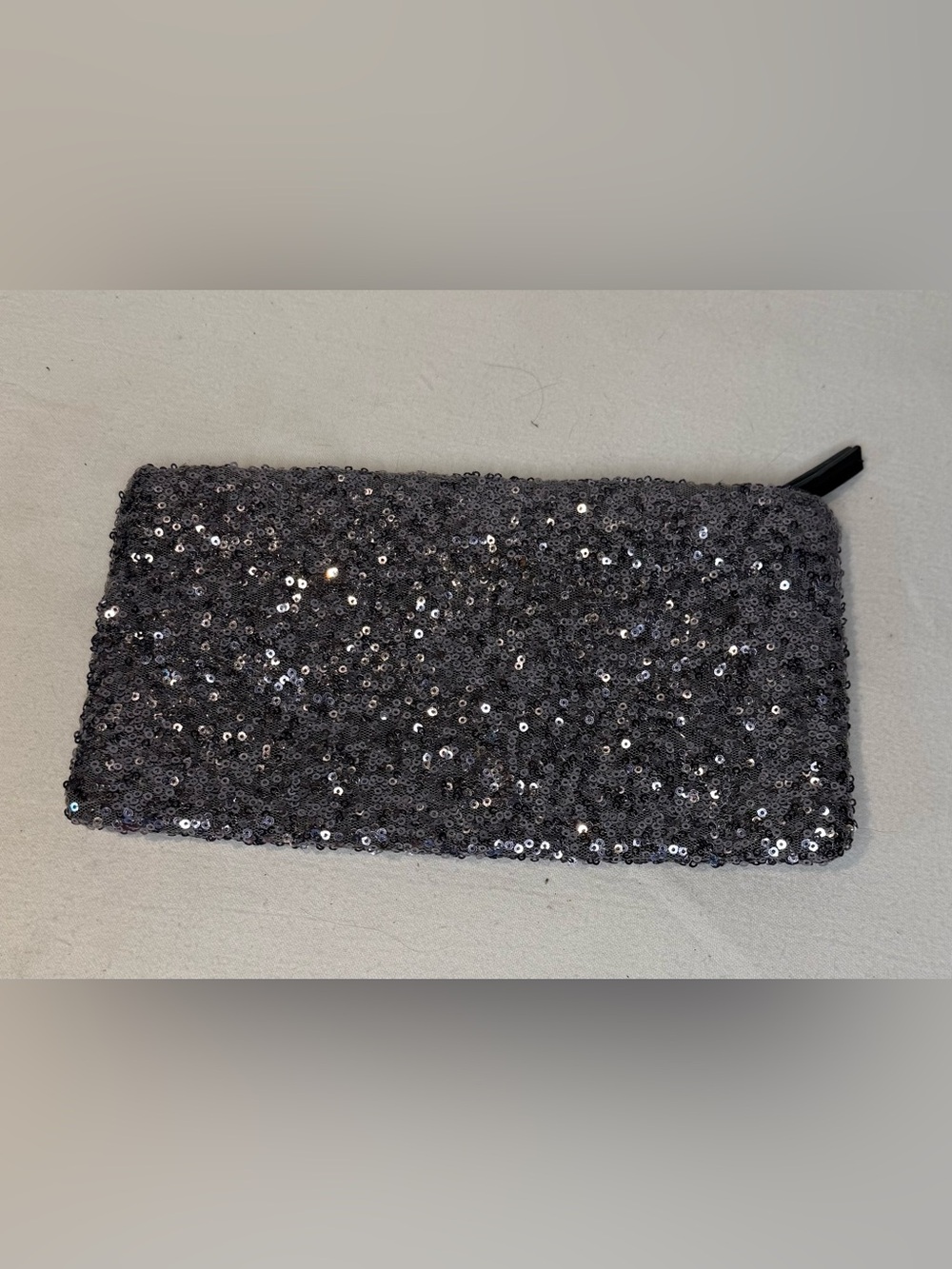Victoria's Secret Crystal Embellished Silver Clutch 7” x 11” - Picture 5 of 5